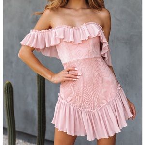 Hello Molly Something To Be Said Dress in Blush